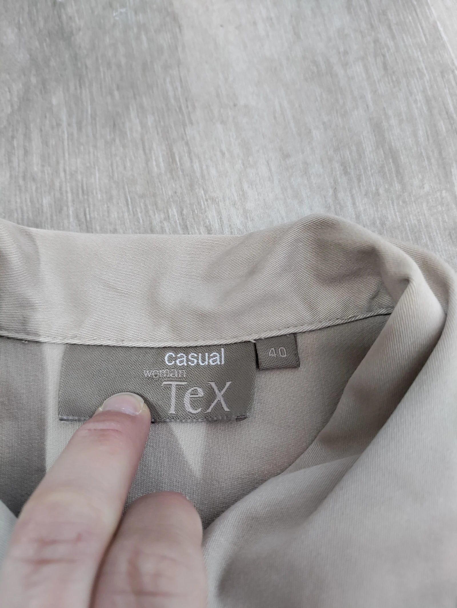 Casaco bege Tex estilo safari - Tamanho 40 – photo 10